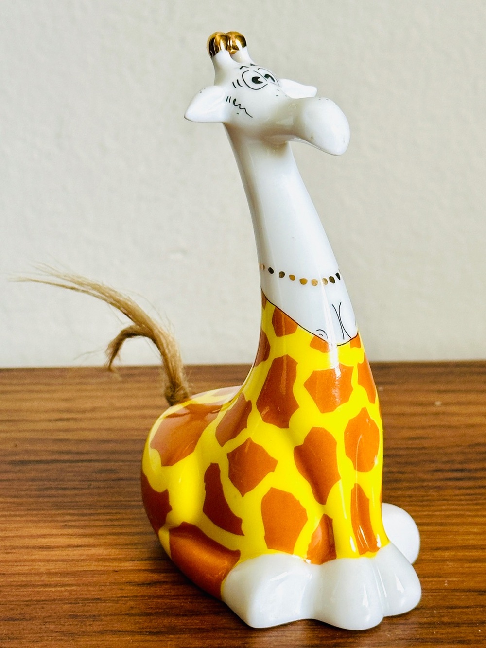 Vintage Goebel Adam & Ziege Giraffe Porcelain Salt Pepper Shaker 4.75" MINT Cond